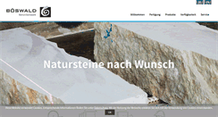 Desktop Screenshot of natursteinwerk-boeswald.de
